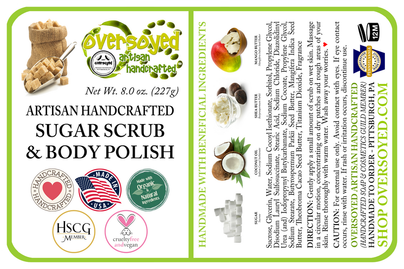Leafy Eucalyptus & Garden Basil Artisan Handcrafted Sugar Scrub & Body Polish