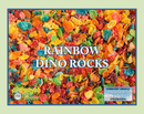 Rainbow Dino Rocks Artisan Hand Poured Soy Tumbler Candle