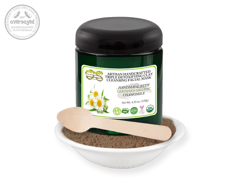 Chamomile Artisan Handcrafted Triple Detoxifying Clay Cleansing Facial Mask