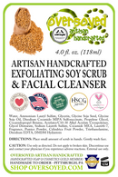 Lavender Vanilla Artisan Handcrafted Exfoliating Soy Scrub & Facial Cleanser