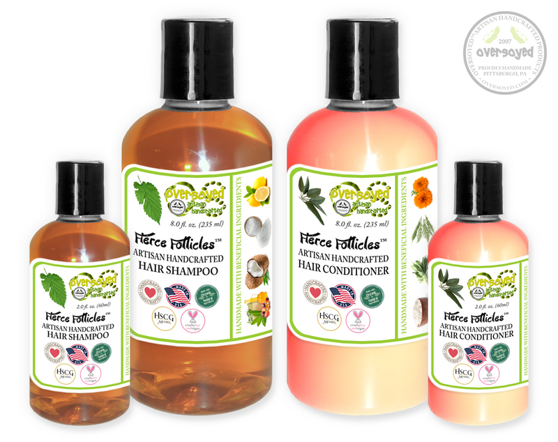 Juicy Peach Fierce Follicles™ Artisan Handcrafted Shampoo & Conditioner Hair Care Duo