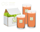 Fallen Leaves Artisan Hand Poured Soy Pillar Candle