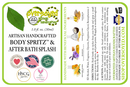 Rose & Lavender Spice Artisan Handcrafted Body Spritz™ & After Bath Splash Mini Spritzer
