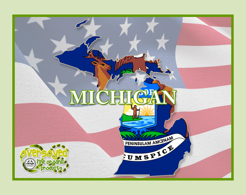 Michigan The Great Lakes State Blend Artisan Handcrafted Natural Organic Eau de Parfum Solid Fragrance Balm