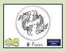 Pisces Zodiac Astrological Sign Artisan Handcrafted Skin Moisturizing Solid Lotion Bar