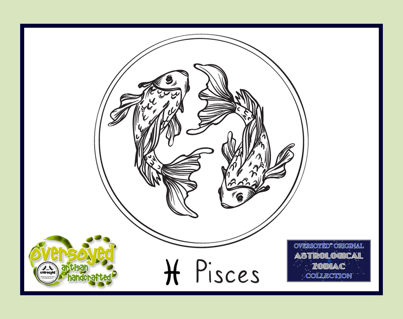 Pisces Zodiac Astrological Sign Artisan Handcrafted Fluffy Whipped Cream Bath Soap