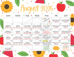 OverSoyed Artisan Handcrafted Products - August 2025 Marketing Calendar