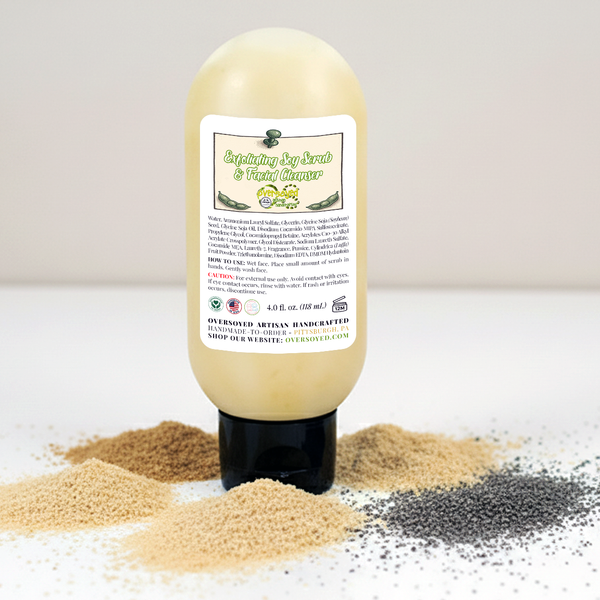 OverSoyed Artisan Handcrafted Soy Scrub & Facial Cleanser