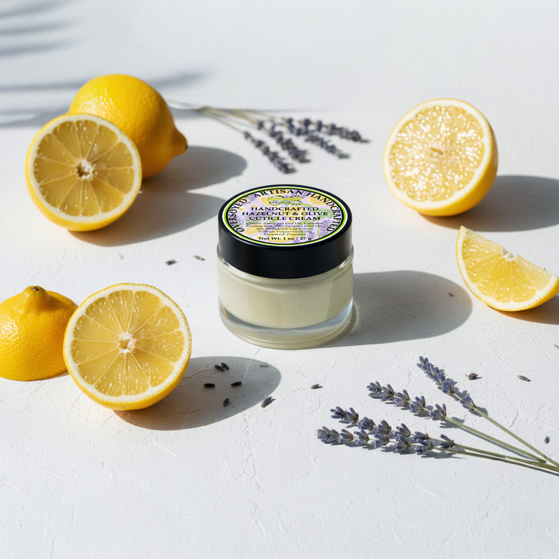 OverSoyed Artisan Handcrafted Hazelnut & Olive Cuticle Cream