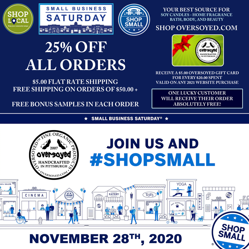 OverSoyed Fine Organic Products - Small Business Saturday