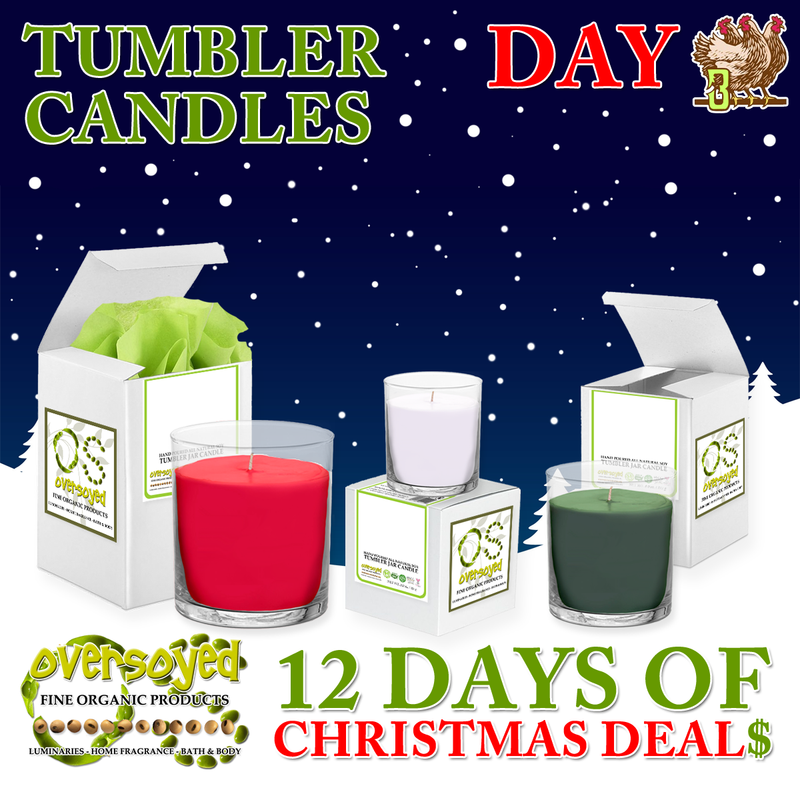 OverSoyed 12 Days of Deals - Hand Poured Soy Candles