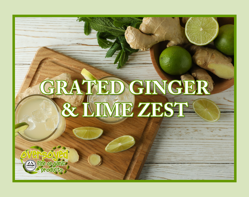 Grated Ginger & Lime Zest Artisan Handcrafted Triple Butter Beauty Bar Soap