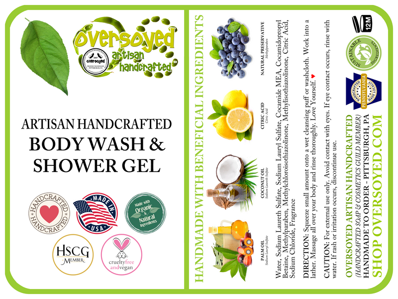 Pomegranate Apple Artisan Handcrafted Body Wash & Shower Gel