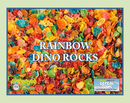 Rainbow Dino Rocks Hand Poured Soy Tumbler Candle