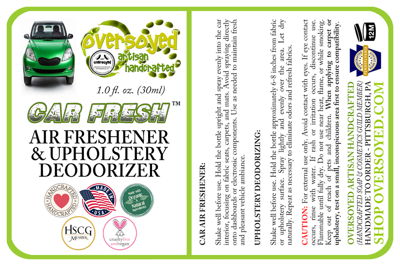 OverSoyed™ Artisan Handcrafted Car Fresh™ Air Freshener & Upholstery Deodorizer