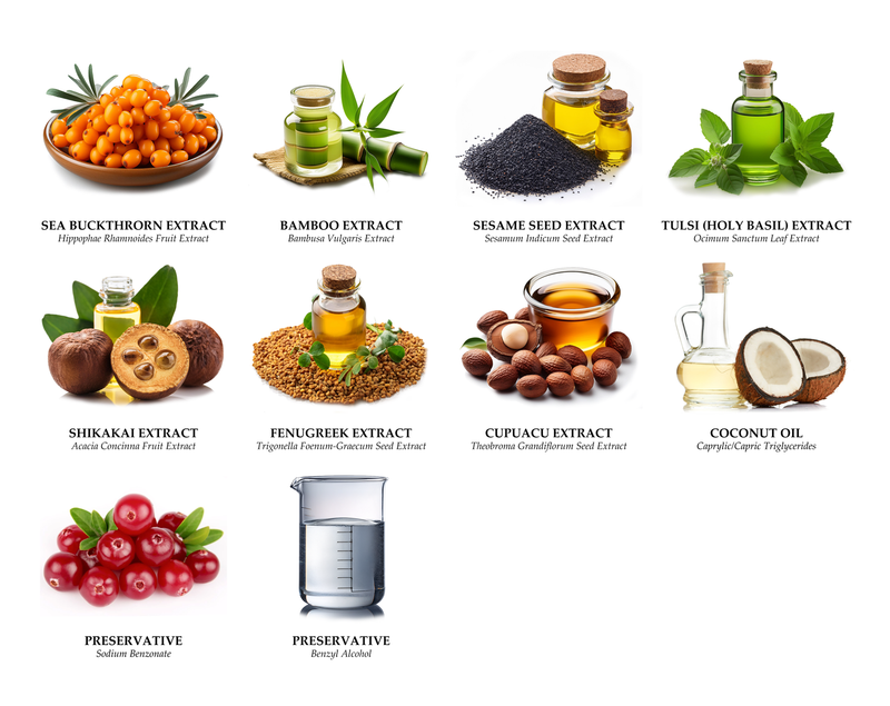 Poshly Pampered™ Artisan Handcrafted Pet Shampoo Ingredients
