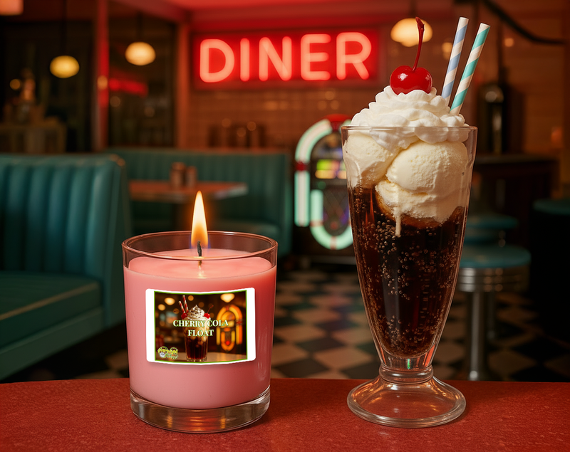 Cherry Cola Float Artisan Hand Poured Soy Tumbler Candle