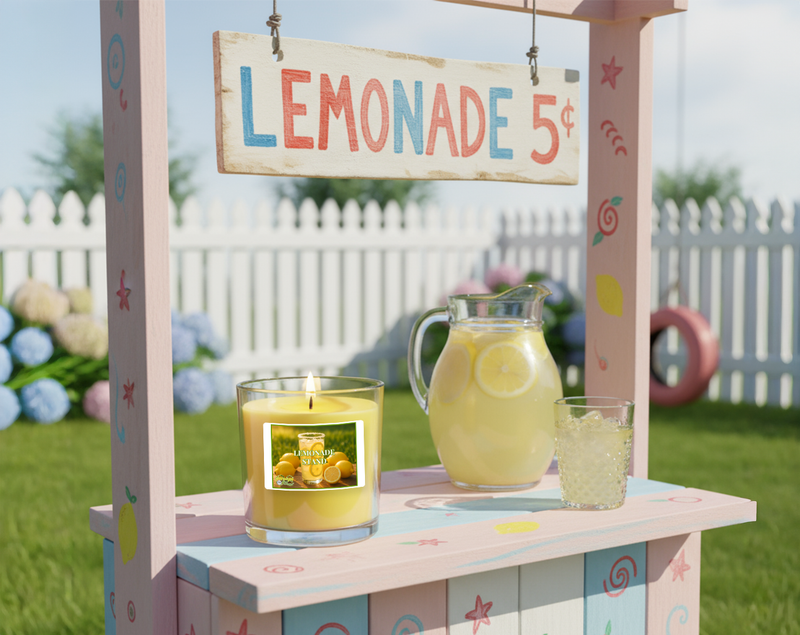Lemonade Stand Artisan Hand Poured Soy Tumbler Candle