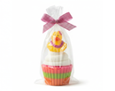 Papaya Paradise - Sugared Papaya & Hibiscus Scented Soap Cupcake
