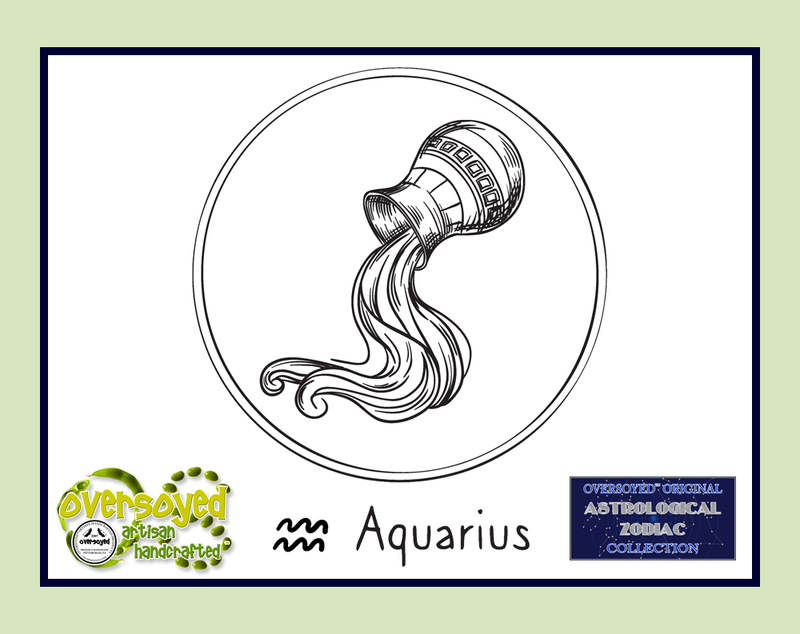 Aquarius Zodiac Astrological Sign Artisan Handcrafted Fluffy Whipped Cream Bath Soap