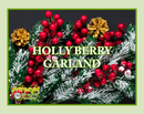Holly Berry Garland Artisan Hand Poured Soy Tealight Candles