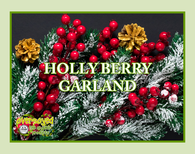 Holly Berry Garland Artisan Handcrafted Exfoliating Soy Scrub & Facial Cleanser