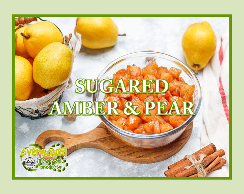 Sugared Amber & Pear Artisan Handcrafted Spa Relaxation Bath Salt Soak & Shower Effervescent