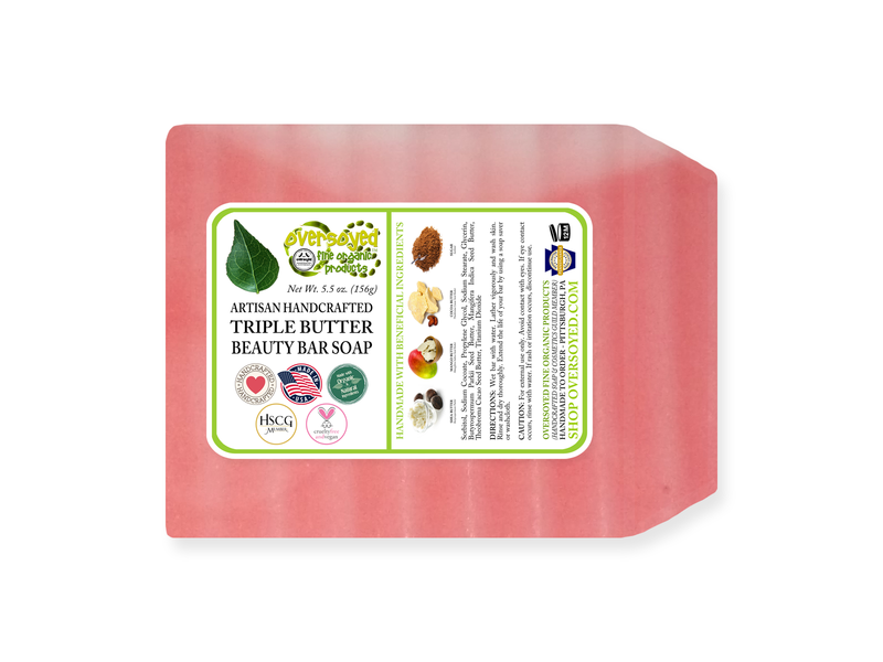 Pink Evergreen Artisan Handcrafted Triple Butter Beauty Bar Soap