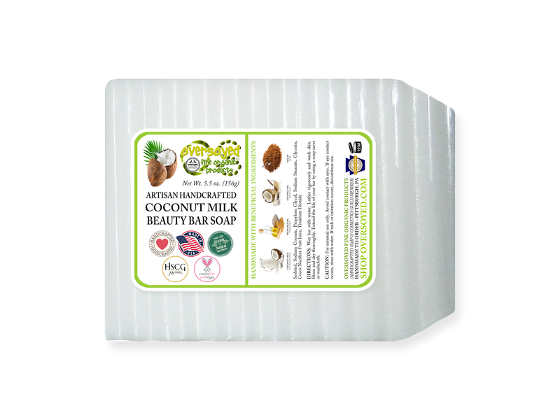 Coconut Milk Artisan Handcrafted Unscented Specialty Beauty Bar Soap