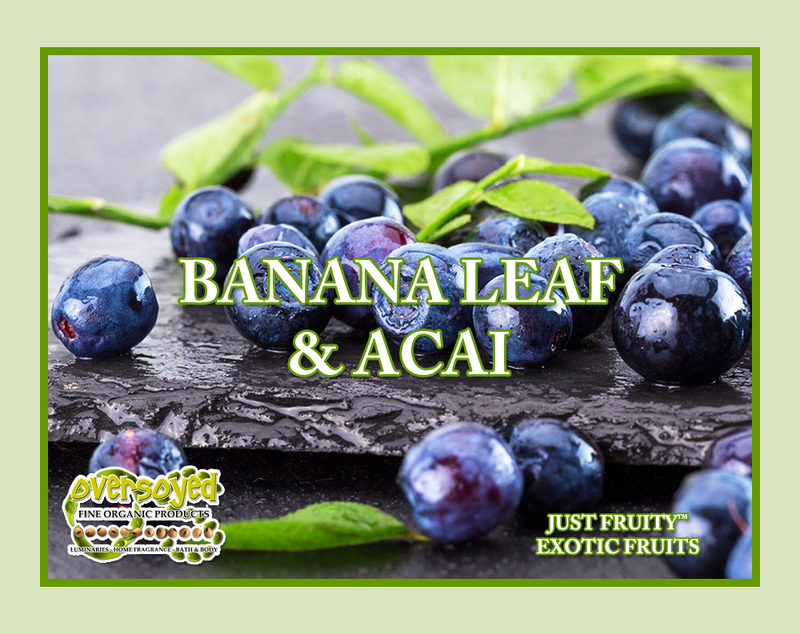 Banana Leaf & Acai Artisan Handcrafted Exfoliating Soy Scrub & Facial Cleanser