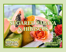 Sugared Papaya & Hibiscus Artisan Handcrafted Exfoliating Soy Scrub & Facial Cleanser