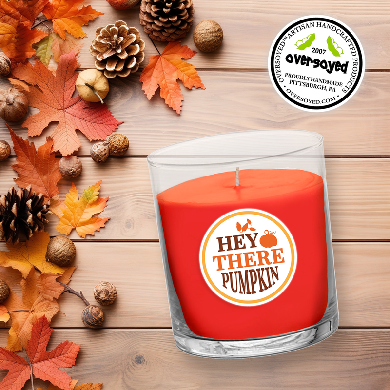 Hey There Pumpkin Artisan Hand Poured Soy Tumbler Candle