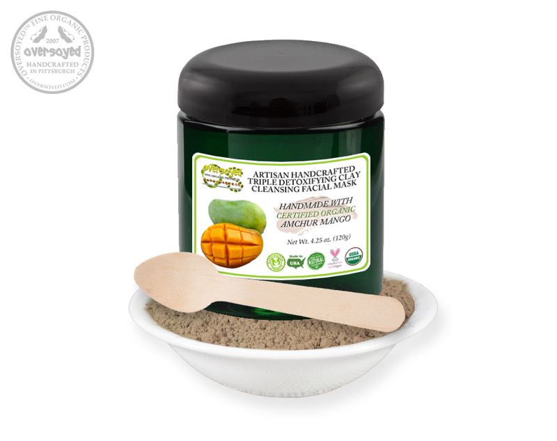 Amchur Green Mango Artisan Handcrafted Triple Detoxifying Clay Cleansing Facial Mask