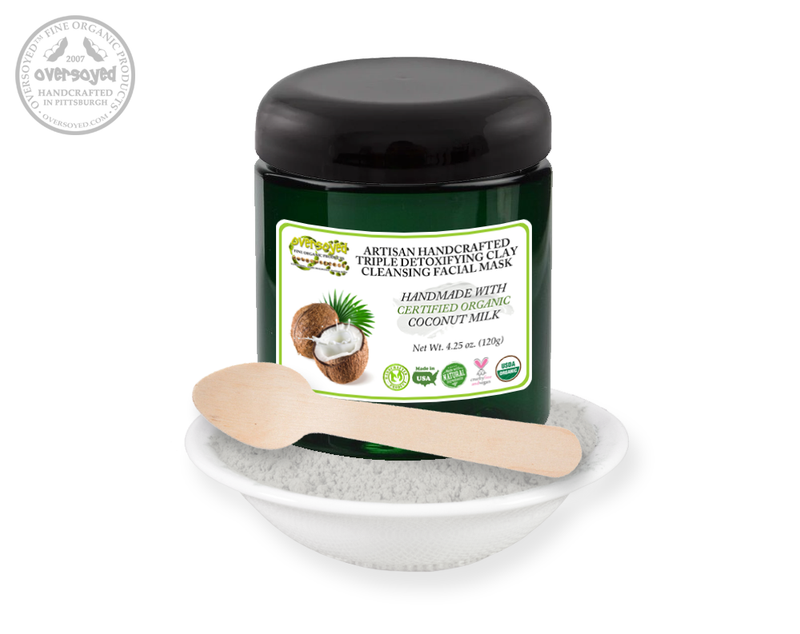 Coconut Milk Artisan Handcrafted Triple Detoxifying Clay Cleansing Facial Mask