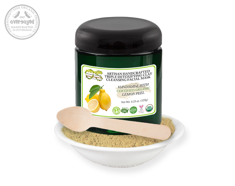 Lemon Artisan Handcrafted Triple Detoxifying Clay Cleansing Facial Mask