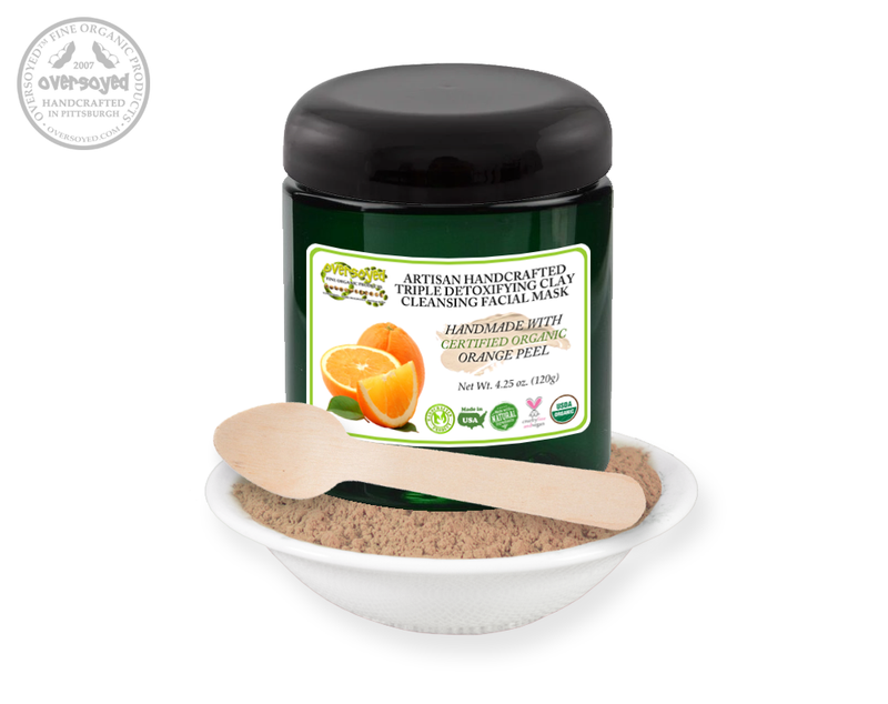 Orange Artisan Handcrafted Triple Detoxifying Clay Cleansing Facial Mask