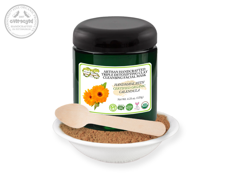Calendula Artisan Handcrafted Triple Detoxifying Clay Cleansing Facial Mask