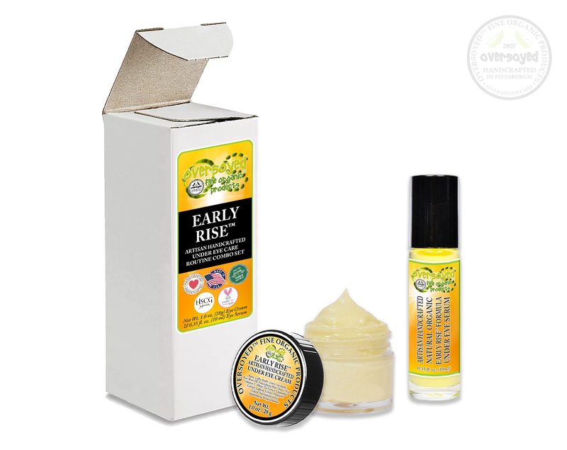 OverSoyed Fine Organic Products - Early Rise™ Artisan Handcrafted Under Eye Serum & Under Eye Cream Combo