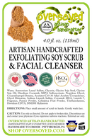 Citrus Nectarine & Rose Artisan Handcrafted Exfoliating Soy Scrub & Facial Cleanser