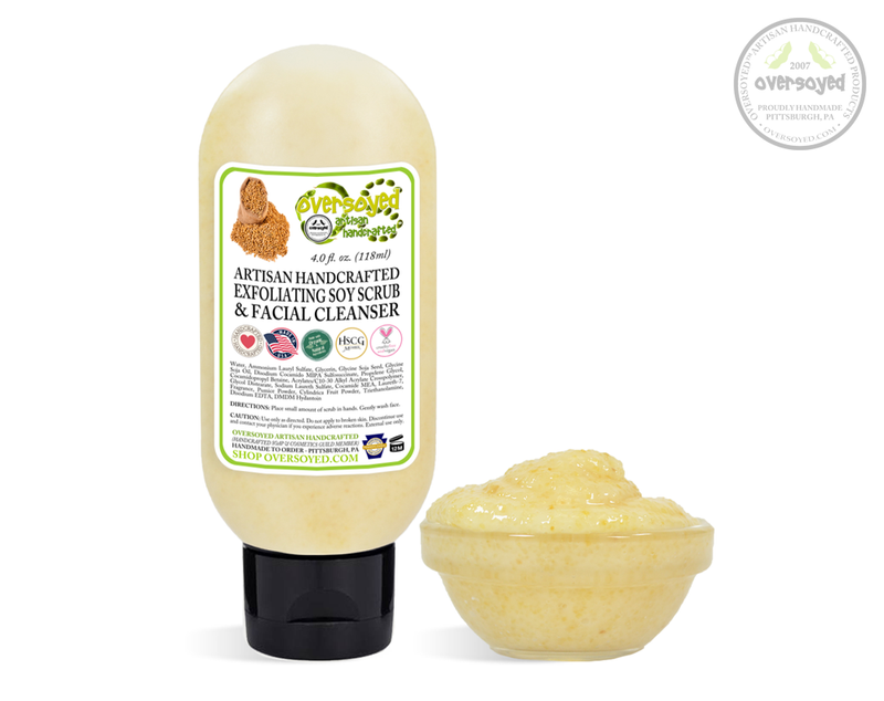 Cleansing Artisan Handcrafted Exfoliating Soy Scrub & Facial Cleanser