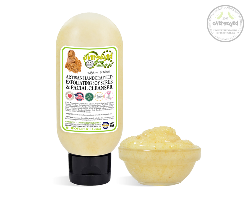 Farmers Market Sweet Strawberry Artisan Handcrafted Exfoliating Soy Scrub & Facial Cleanser