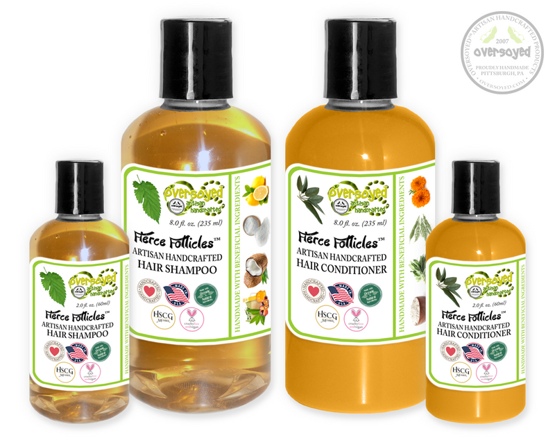 Tobacco Leaf & Amber Fierce Follicles™ Artisan Handcrafted Shampoo & Conditioner Hair Care Duo