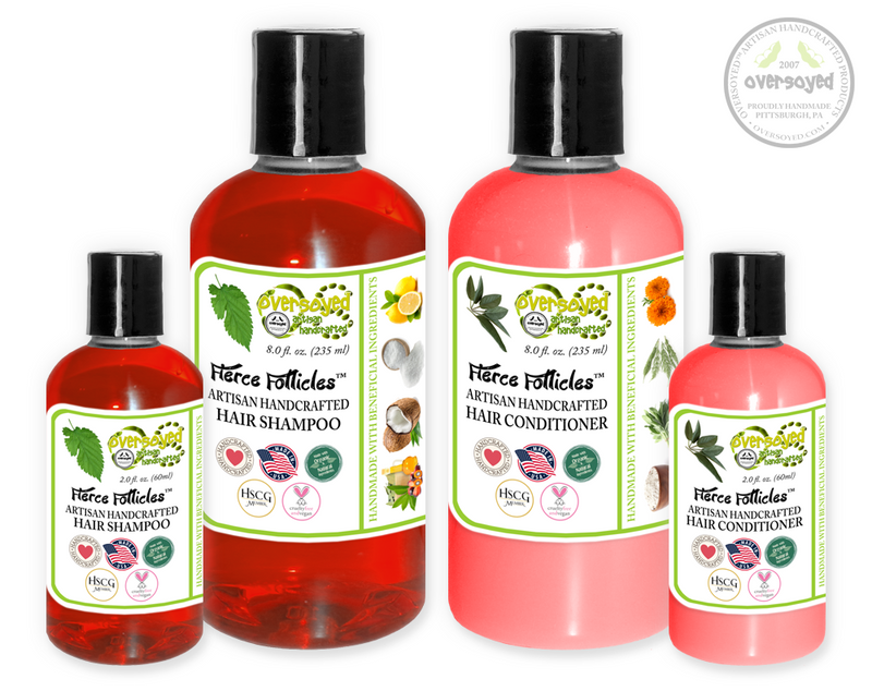 Peppermint Swirls Fierce Follicles™ Artisan Handcrafted Shampoo & Conditioner Hair Care Duo