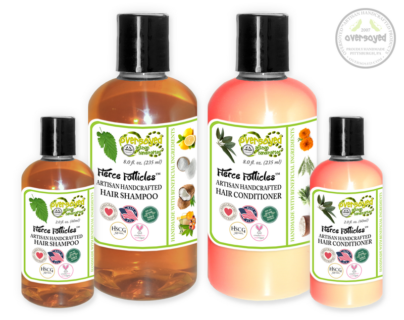 Peach Bubbly Fierce Follicles™ Artisan Handcrafted Shampoo & Conditioner Hair Care Duo