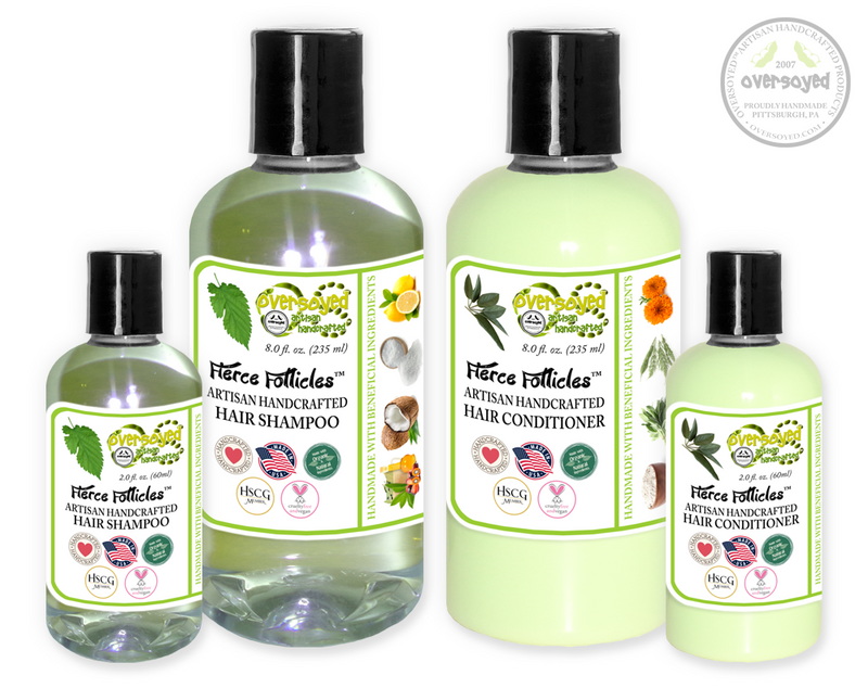 Minty Kiss Fierce Follicles™ Artisan Handcrafted Shampoo & Conditioner Hair Care Duo