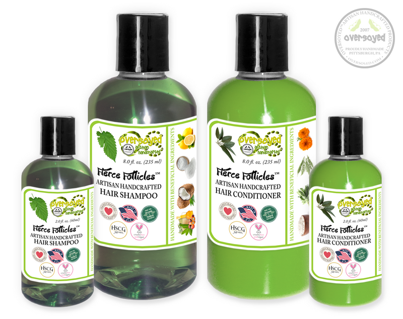 Lime Blossom Tea Fierce Follicles™ Artisan Handcrafted Shampoo & Conditioner Hair Care Duo