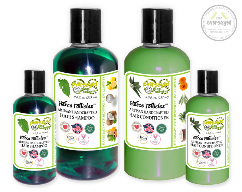 Shimmering Sage Leaf Fierce Follicles™ Artisan Handcrafted Shampoo & Conditioner Hair Care Duo
