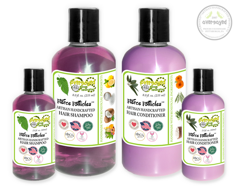Violets & Dew Drops Fierce Follicles™ Artisan Handcrafted Shampoo & Conditioner Hair Care Duo