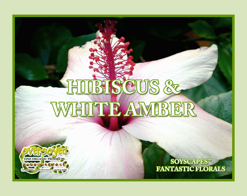 Hibiscus & White Amber Artisan Handcrafted Bubble Bar Bubble Bath & Soak