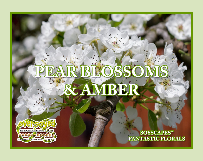 Pear Blossoms & Amber Artisan Hand Poured Soy Tealight Candles